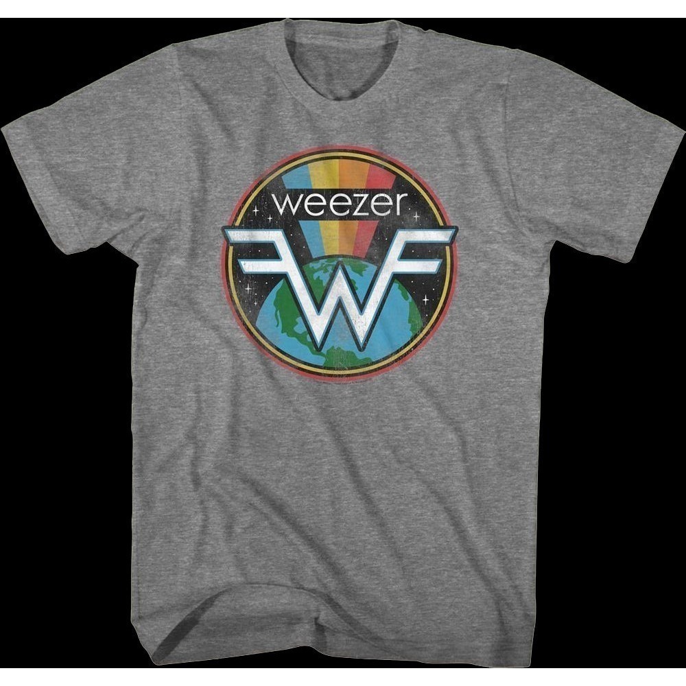 Rainbow Space Logo Weezer Tshirt Classic Retro Unisex Tshirt